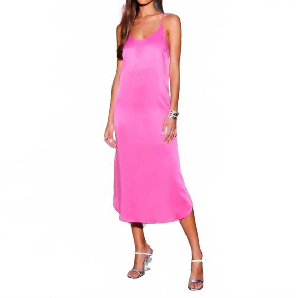 NEW FIFTEEN TWENTY midi racerback midi dress in pink - Picture 5 of 5